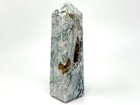 Moss Agate Crystal Tower Large 22.3cm