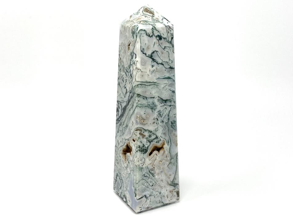 Moss Agate Crystal Tower Large 23.5cm