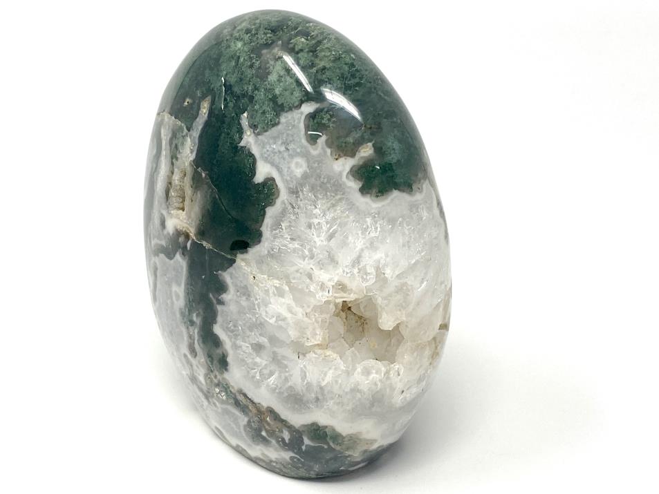 Druzy Moss Agate Crystal Freeform Large 12.2cm