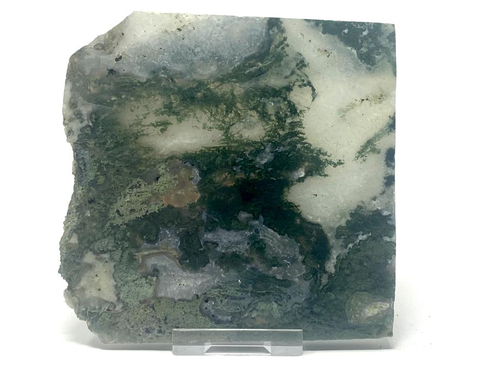 Moss Agate Crystal Slice 11cm