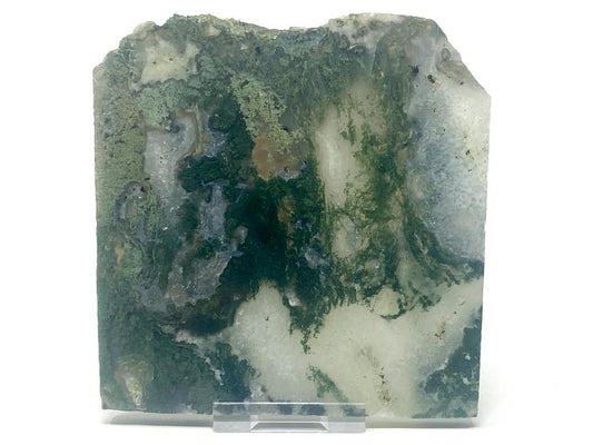 Moss Agate Crystal Slice 11cm