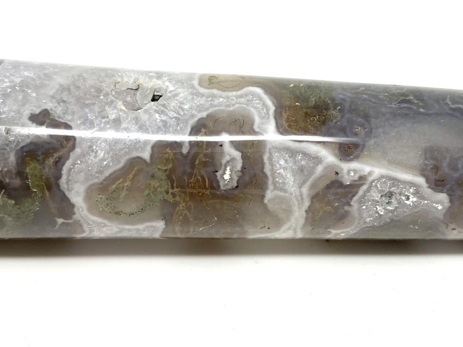 Moss Agate Crystal Massage Wand 12.7cm