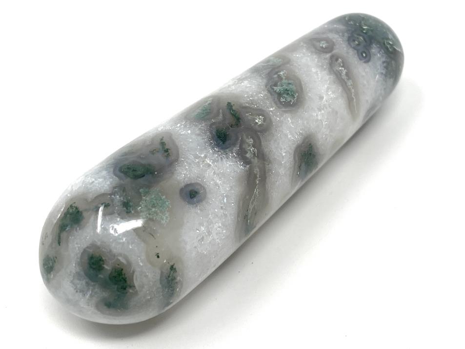 Moss Agate Crystal Massage Wand 9.7cm