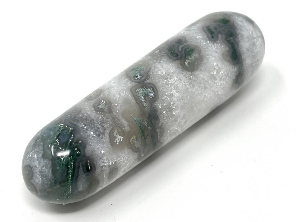 Moss Agate Crystal Massage Wand 9.7cm