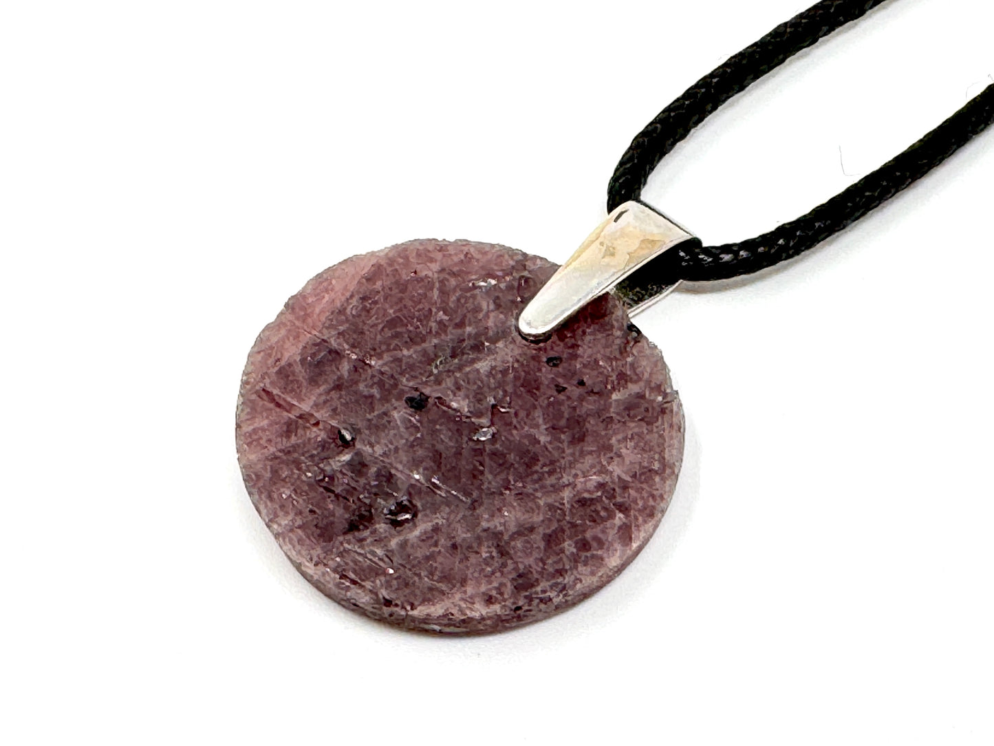 Natural Ruby Record Keeper Crystal Pendant Round 2.5cm