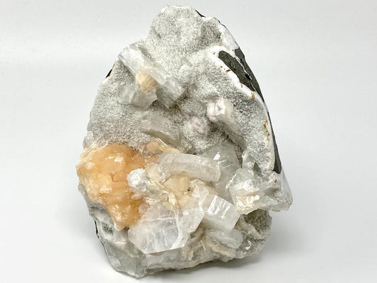 Zeolite Crystal Natural With Stilbite And Apophyllite Very Large 21.3cm