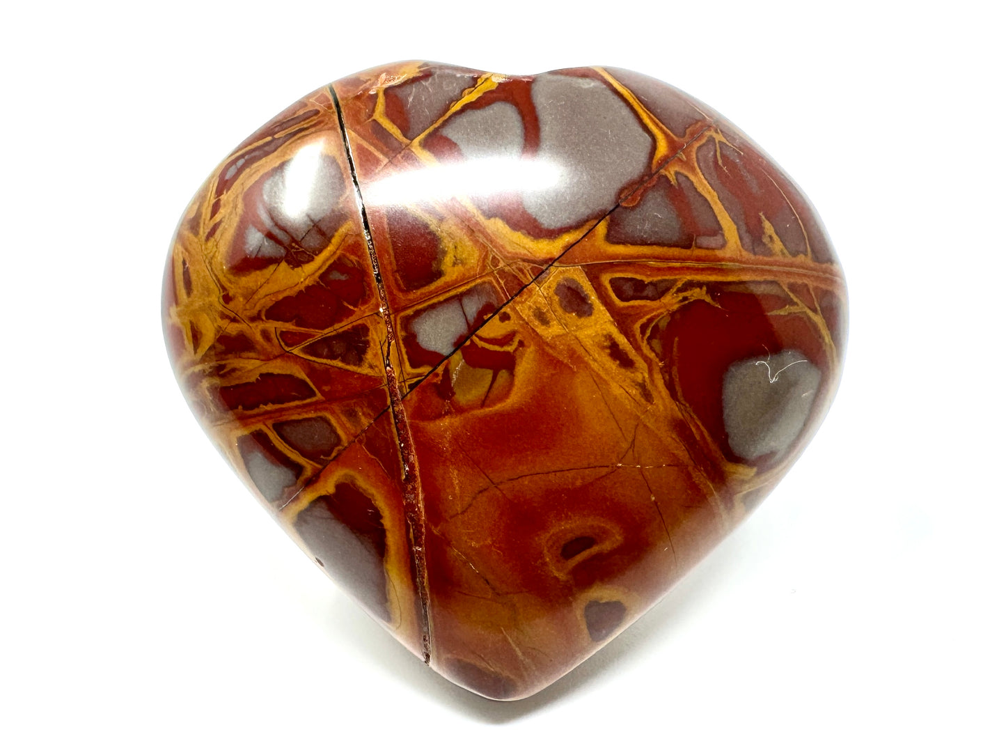 Noreena Jasper Crystal Heart 5.5cm