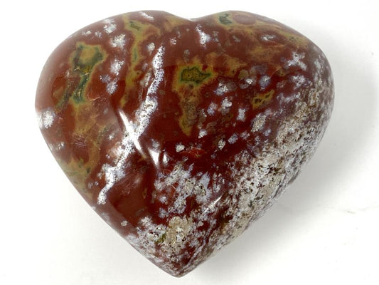 Ocean Jasper Crystal Heart Large 8cm