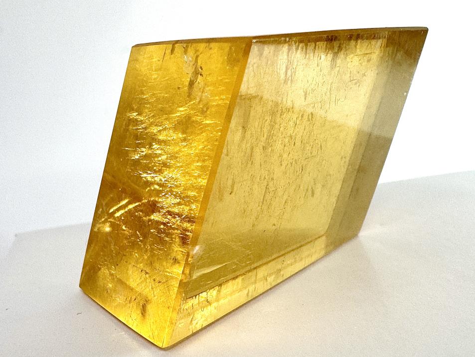 Polished Optical Honey Calcite Crystal 4cm