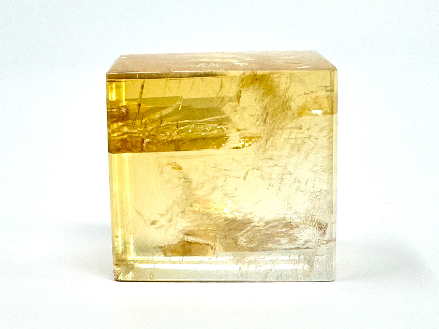 Polished Optical Honey Calcite Crystal 4.2cm