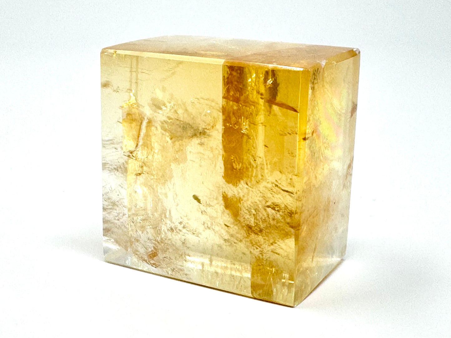 Polished Optical Honey Calcite Crystal 4.2cm