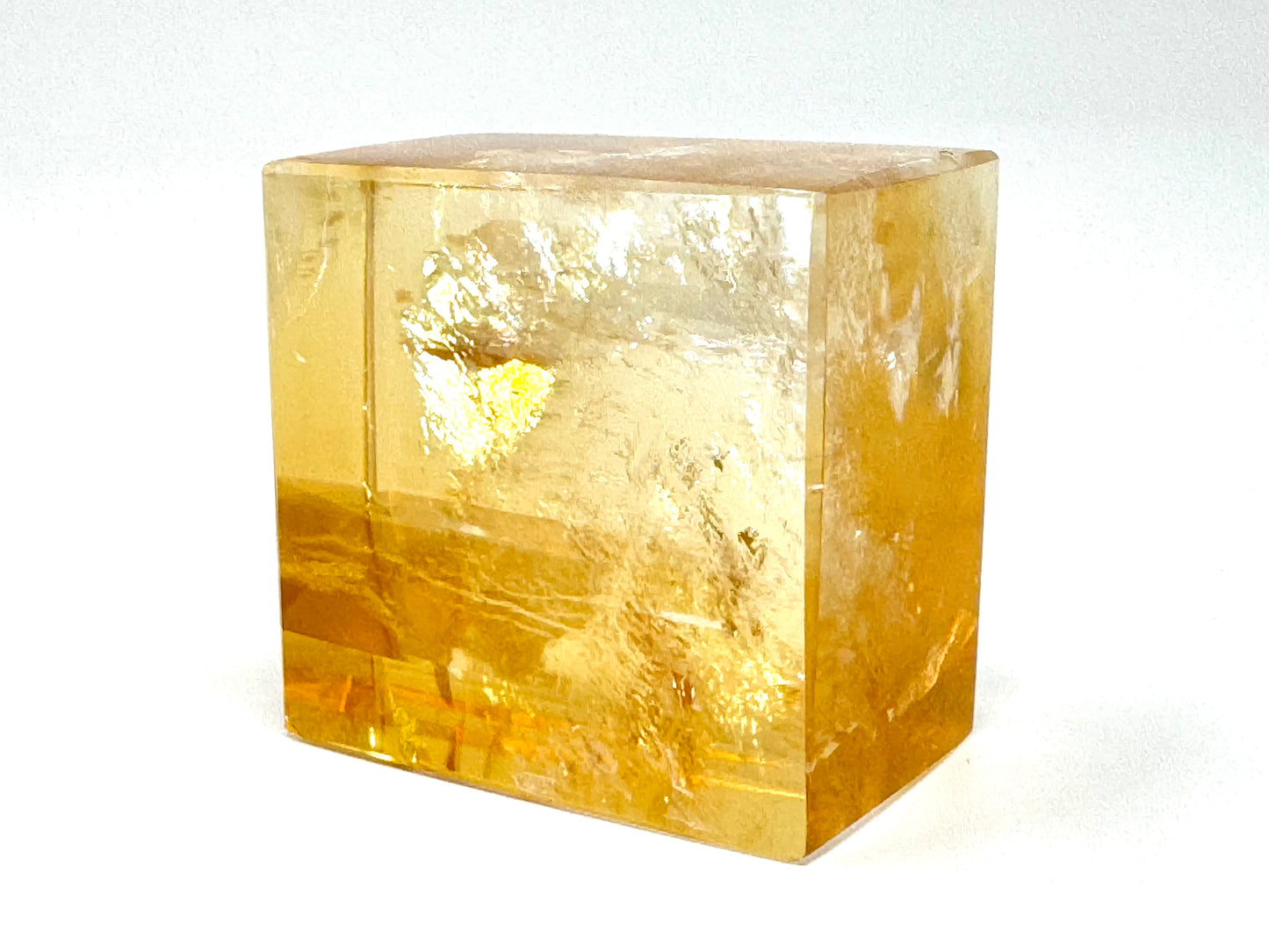 Polished Optical Honey Calcite Crystal 4.2cm