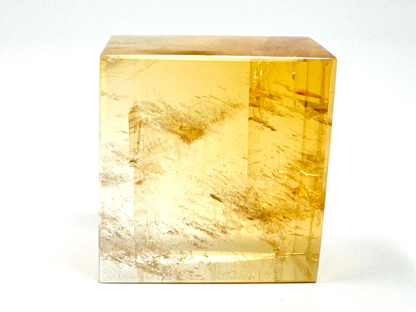 Polished Optical Honey Calcite Crystal 4.2cm