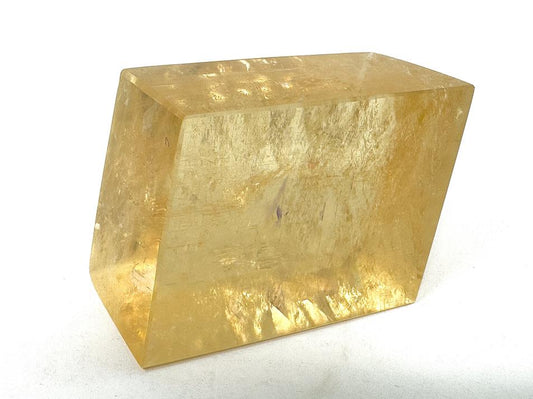 Polished Optical Honey Calcite Crystal 3.8cm