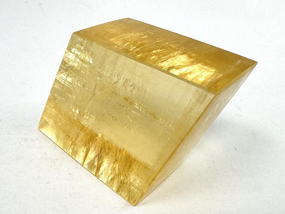 Polished Optical Honey Calcite Crystal 3.8cm