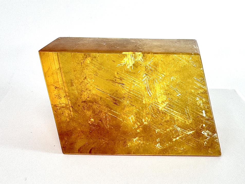 Polished Optical Honey Calcite Crystal 4.6cm