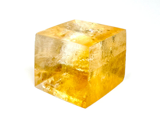 Polished Optical Honey Calcite Crystal 4.4cm