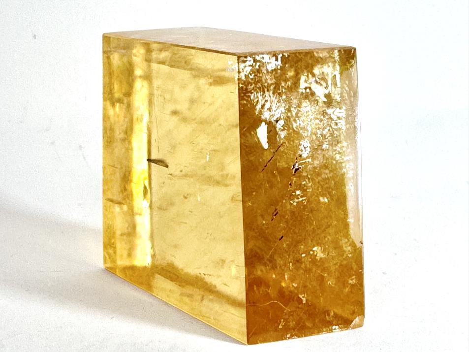 Polished Optical Honey Calcite Crystal 4.4cm