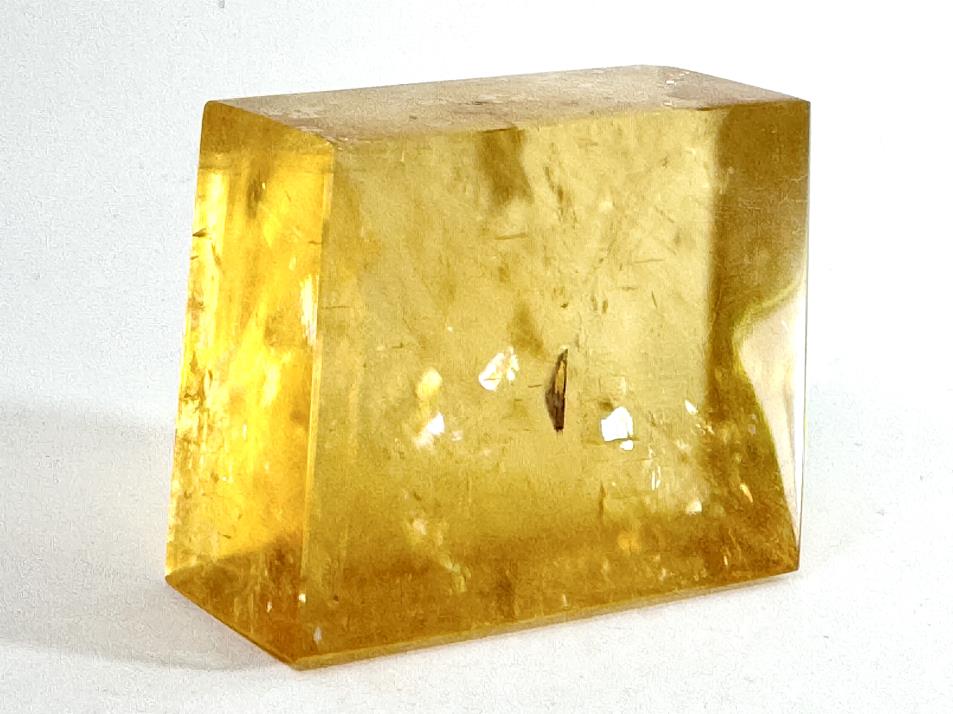 Polished Optical Honey Calcite Crystal 4.4cm