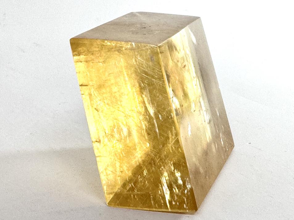 Polished Optical Honey Calcite Crystal 4.4cm