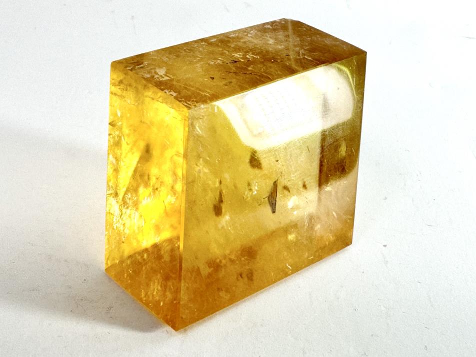 Polished Optical Honey Calcite Crystal 4.4cm