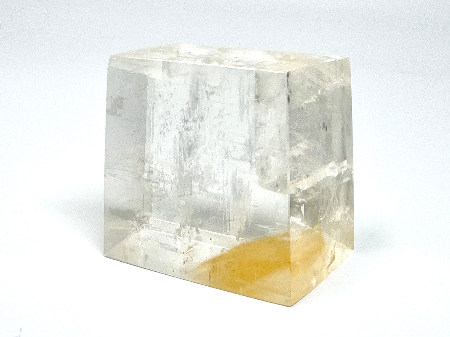 Polished Optical Calcite Crystal With Honey Calcite 5.5cm