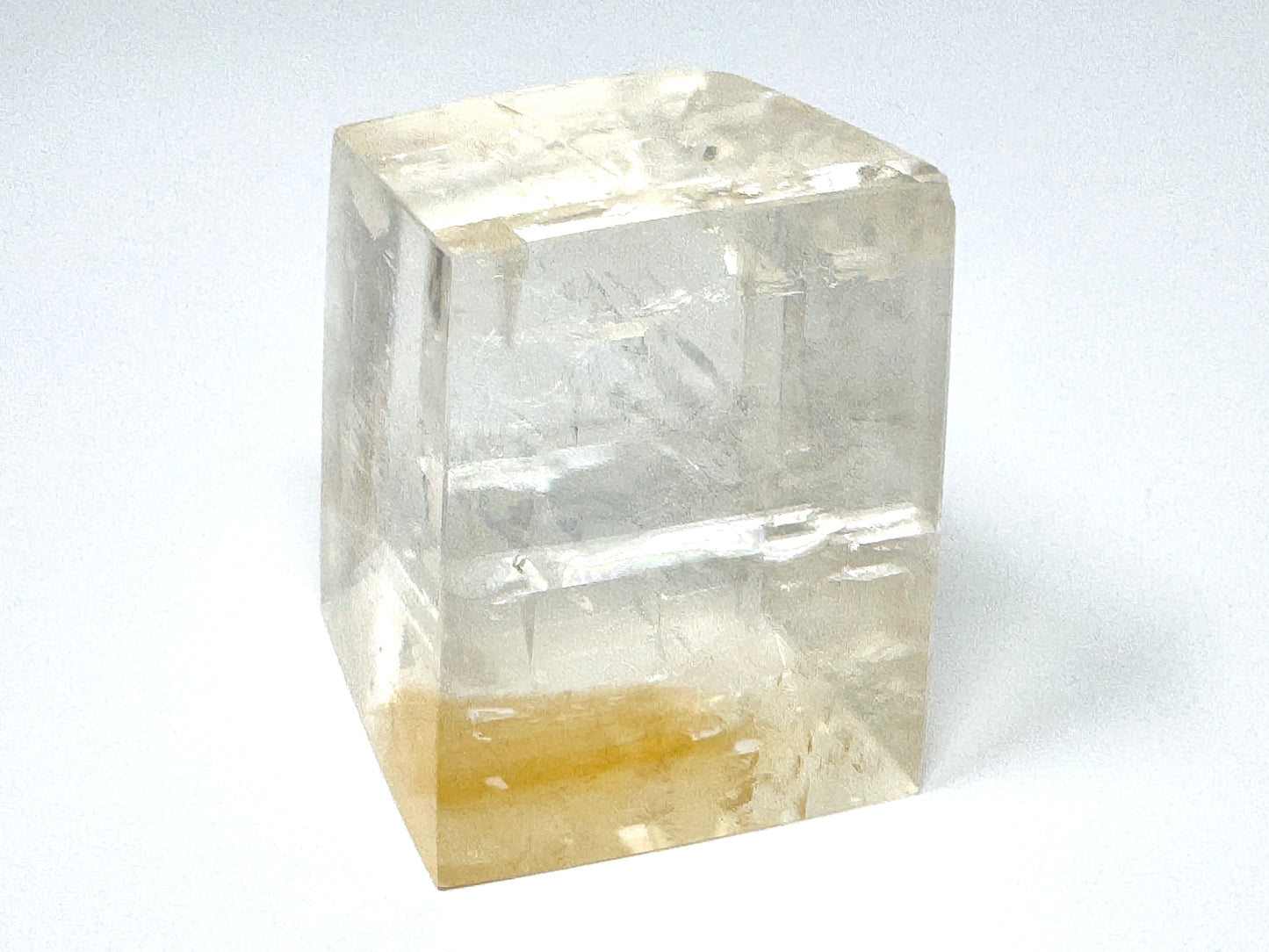 Polished Optical Calcite Crystal With Honey Calcite 5.5cm