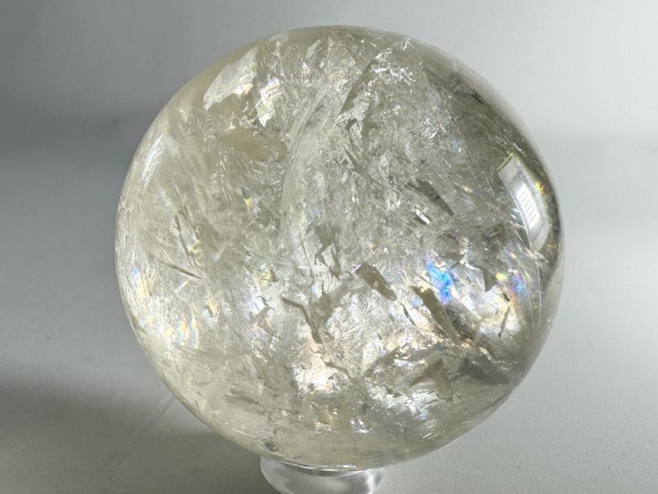 Polished Optical Honey Calcite Crystal Sphere 5cm