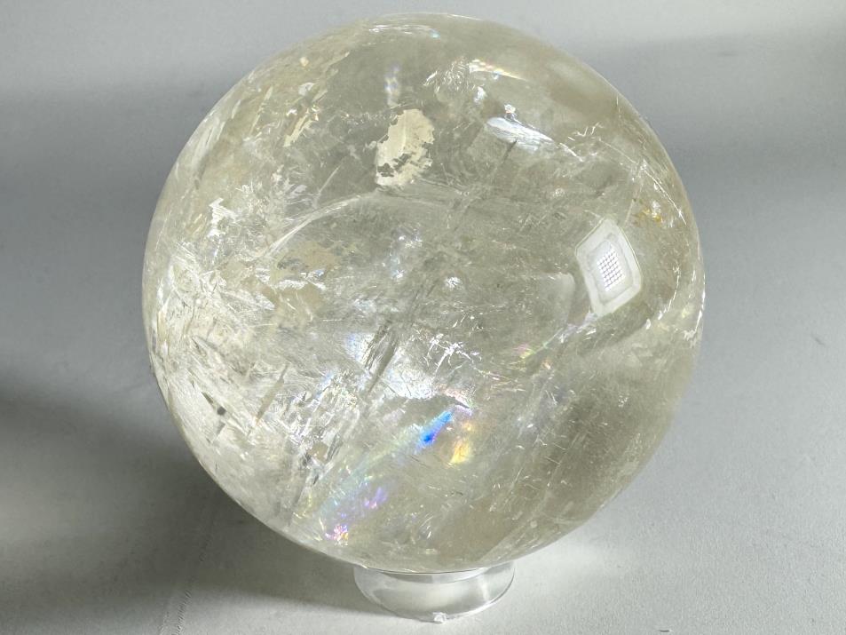 Polished Optical Honey Calcite Crystal Sphere 5cm