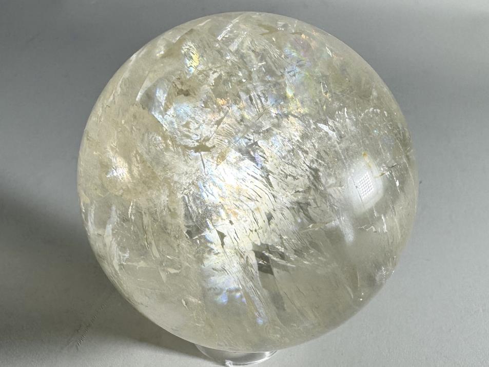 Polished Optical Honey Calcite Crystal Sphere 5cm