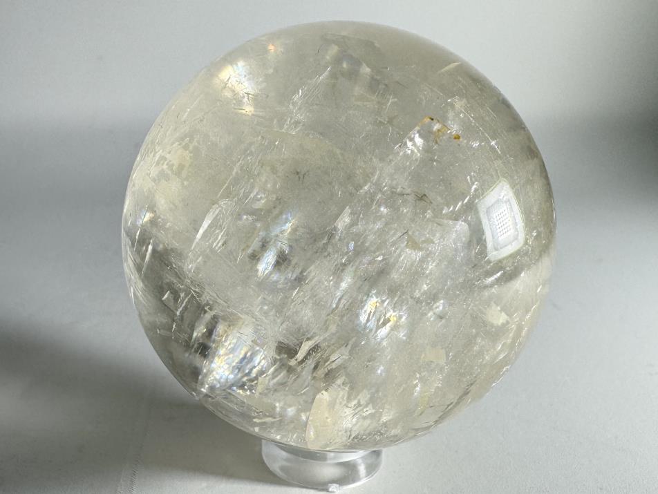 Polished Optical Honey Calcite Crystal Sphere 5cm