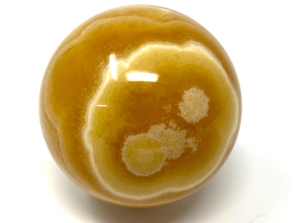 Banded Orange Calcite Crystal Sphere 6.8cm