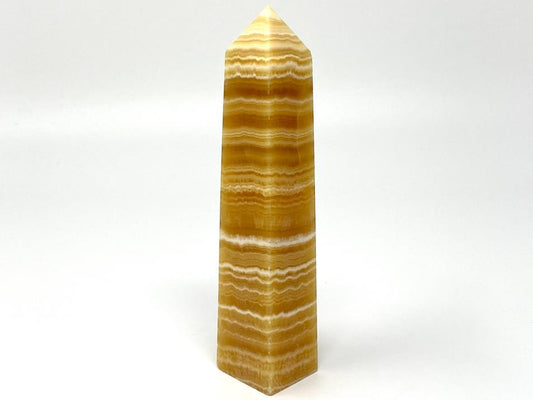 Banded Orange Calcite Crystal Tower Large 17cm