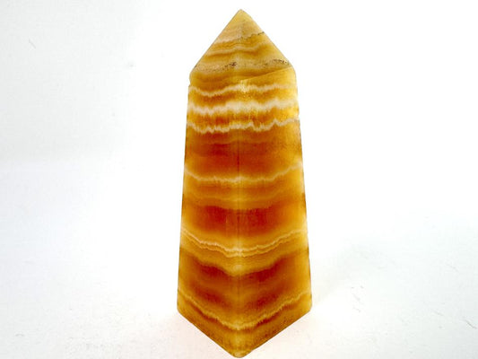 Banded Orange Calcite Crystal Tower 7cm