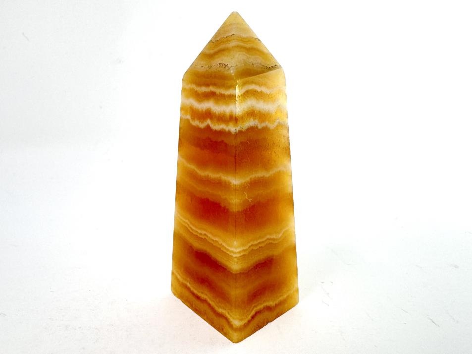 Banded Orange Calcite Crystal Tower 7cm