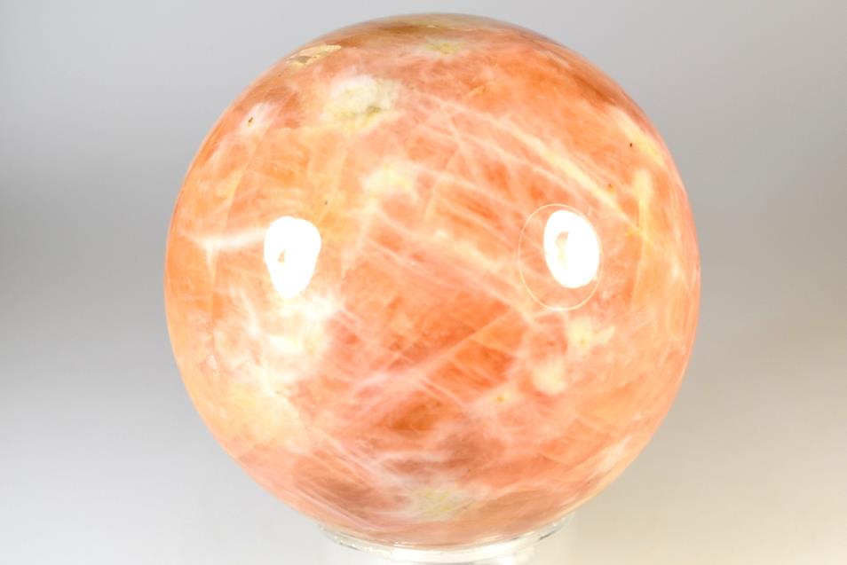 Orange Calcite Crystal Sphere Large 9.5cm