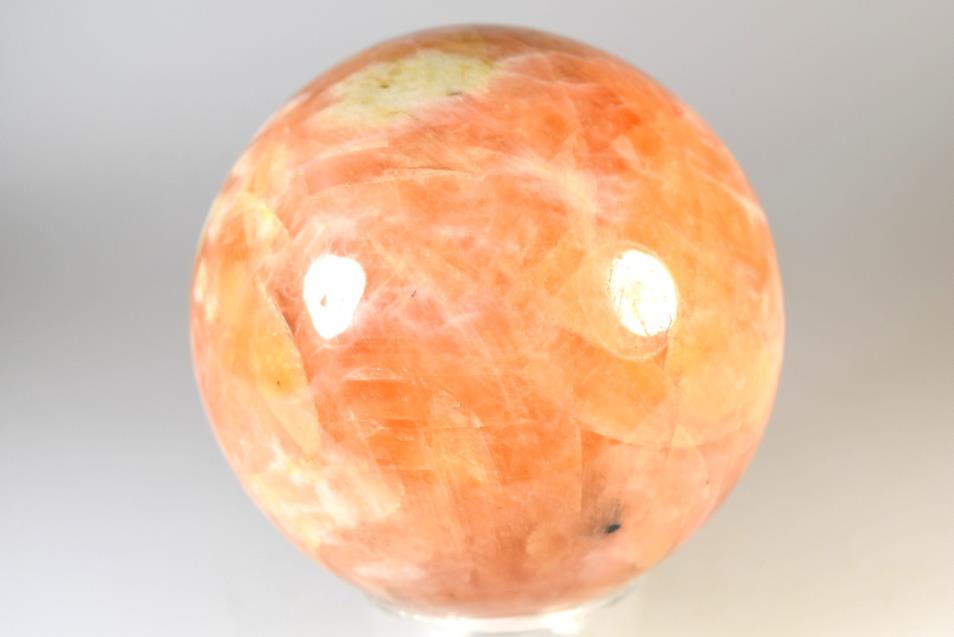 Orange Calcite Crystal Sphere Large 9.5cm