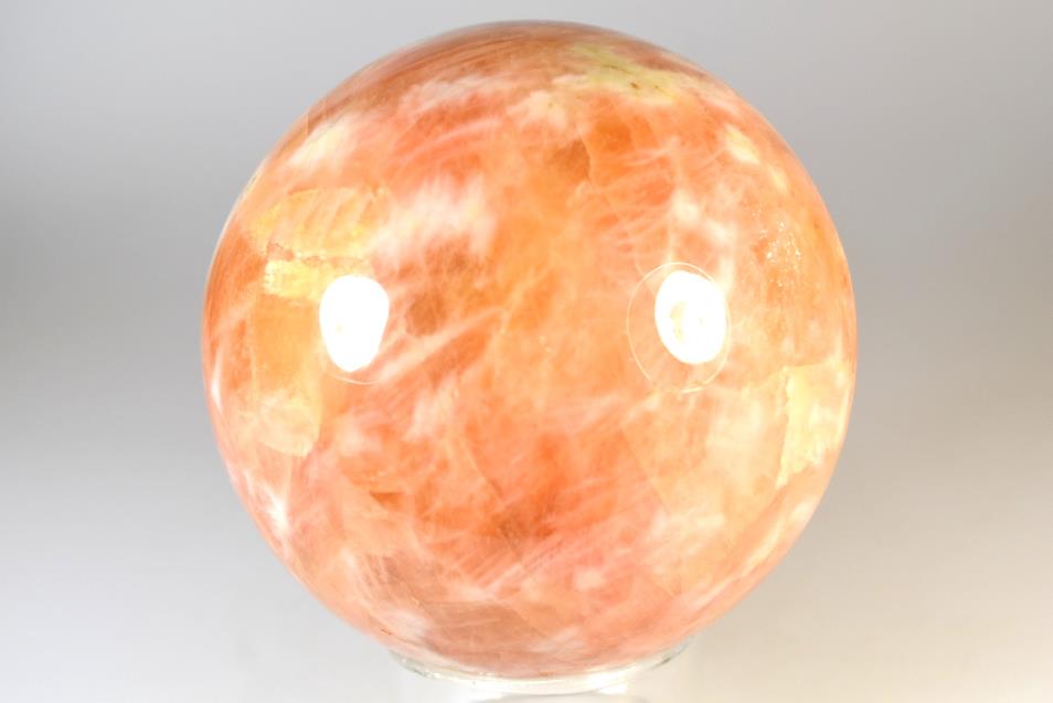 Orange Calcite Crystal Sphere Large 9.5cm