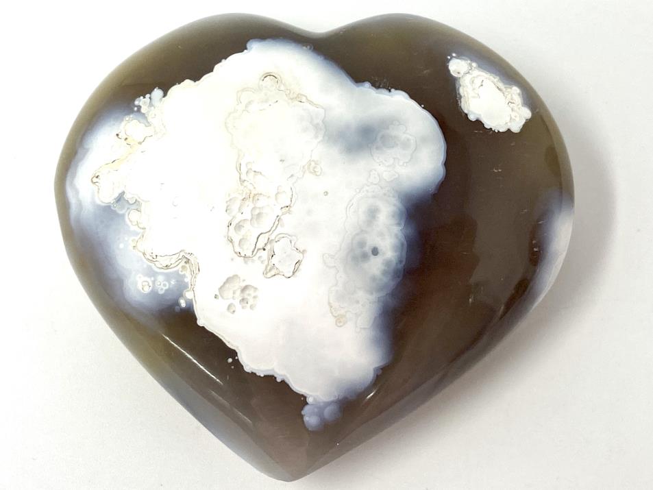 Orca Agate Crystal Heart 6.9cm