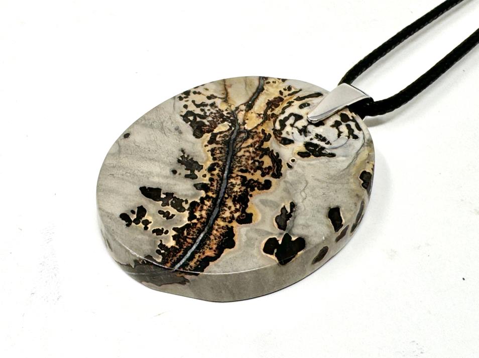 Picture Jasper Pendant Oval 4.1cm