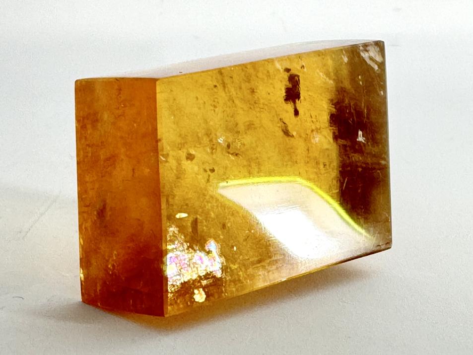 Polished Optical Honey Calcite Crystal 4.7cm