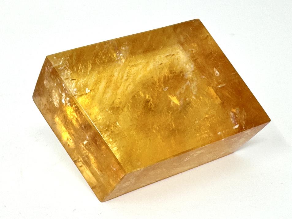 Polished Optical Honey Calcite Crystal 4.7cm