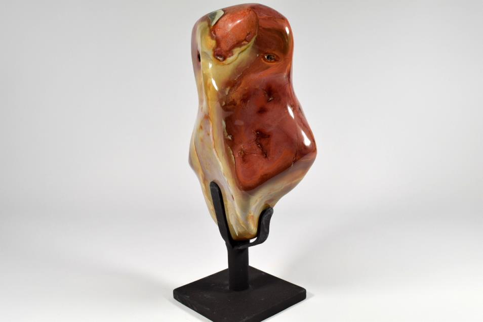 Polychrome Jasper Crystal Freeform Mounted Large 30.2cm