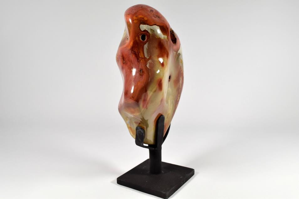 Polychrome Jasper Crystal Freeform Mounted Large 30.2cm