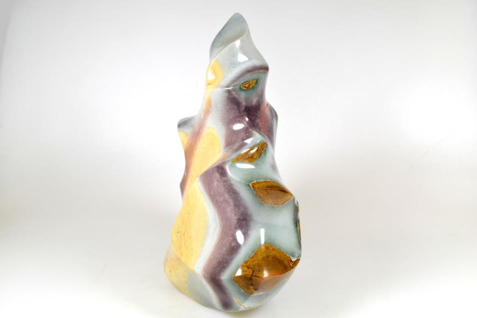 Polychrome Jasper Crystal Flame Shape Large 21cm