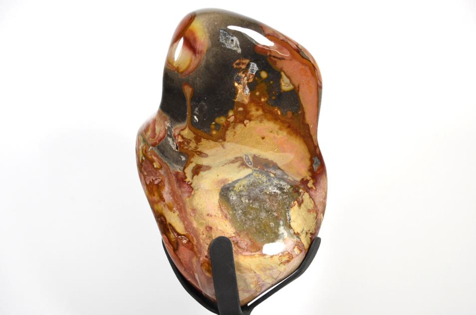 Polychrome Jasper Crystal Freeform Mounted Large 26.5cm