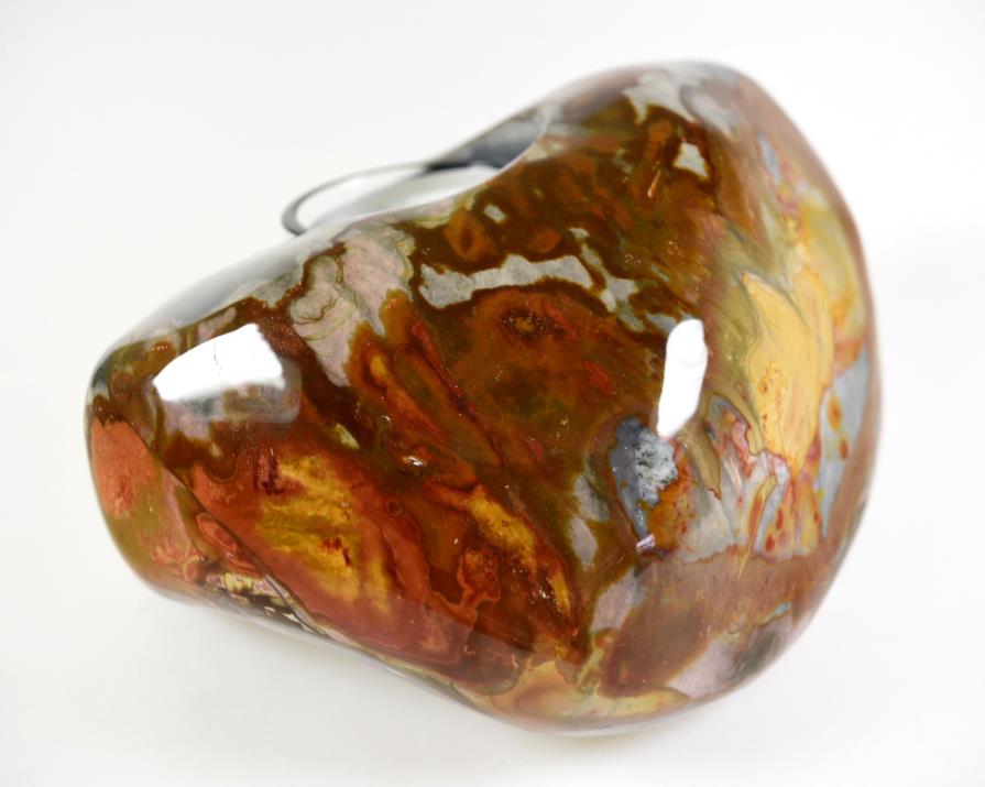 Polychrome Jasper Crystal Tea Light Candle Holder Large 14.5cm