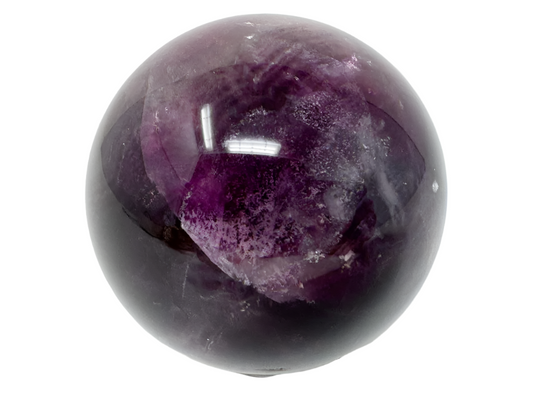 Purple Fluorite Crystal Sphere 6cm