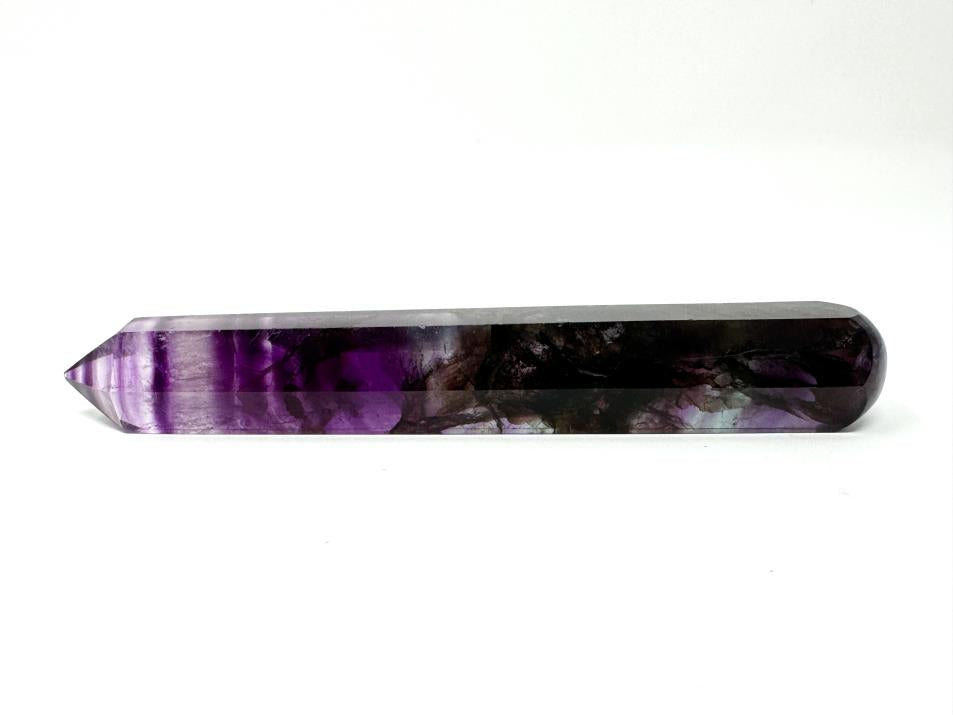 Purple Fluorite Crystal Wand Large 14cm