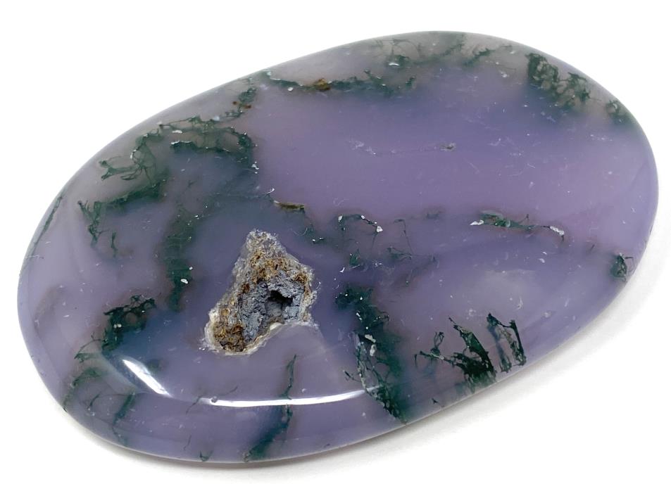 Purple Moss Agate Crystal Pebble 6.2cm